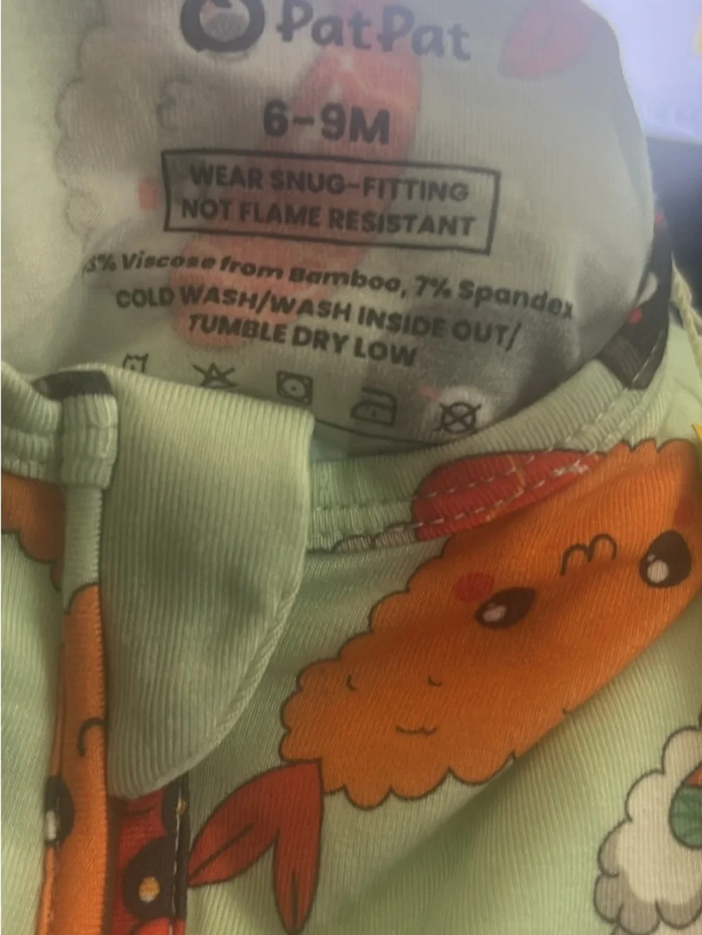 PATPAT Bamboo Viscose Baby Pajama, Romper N Footie, Sushi print